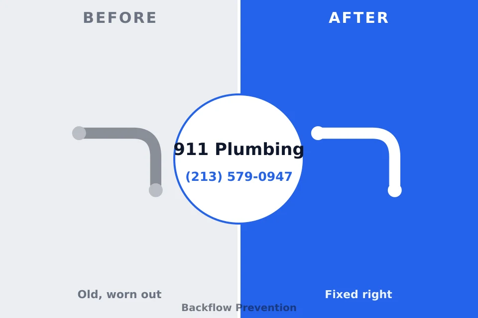 Before and after: plumbing company Gaithersburg, MD